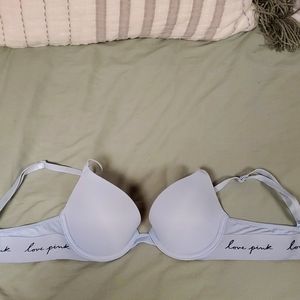 VS PINK Wear Everywhere Push-up bra 32A light blue